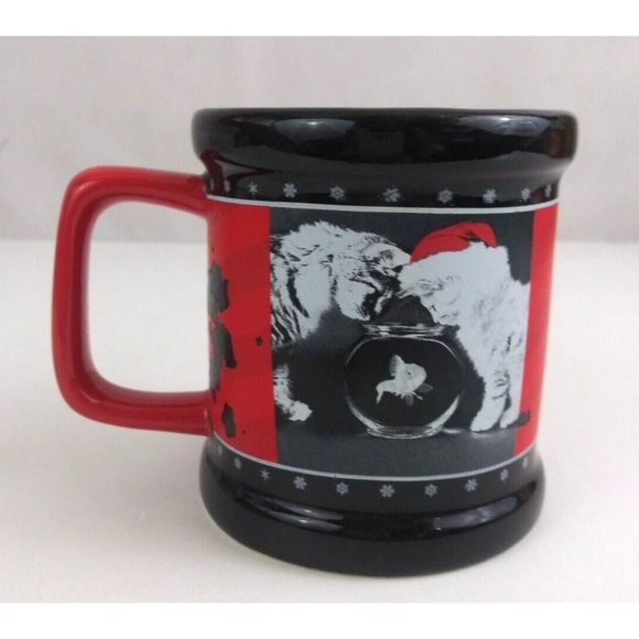 Keith Kimberlin Santa Kittens Christmas 3.75" Coffee Cup Mug - Picture 3 of 6